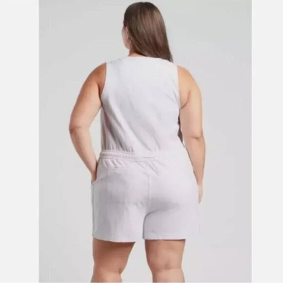 Athleta Farallon Printed Romper-Spliced Magic Veil Grey-Size 3X - NWT MSRP $98 - Picture 2 of 12